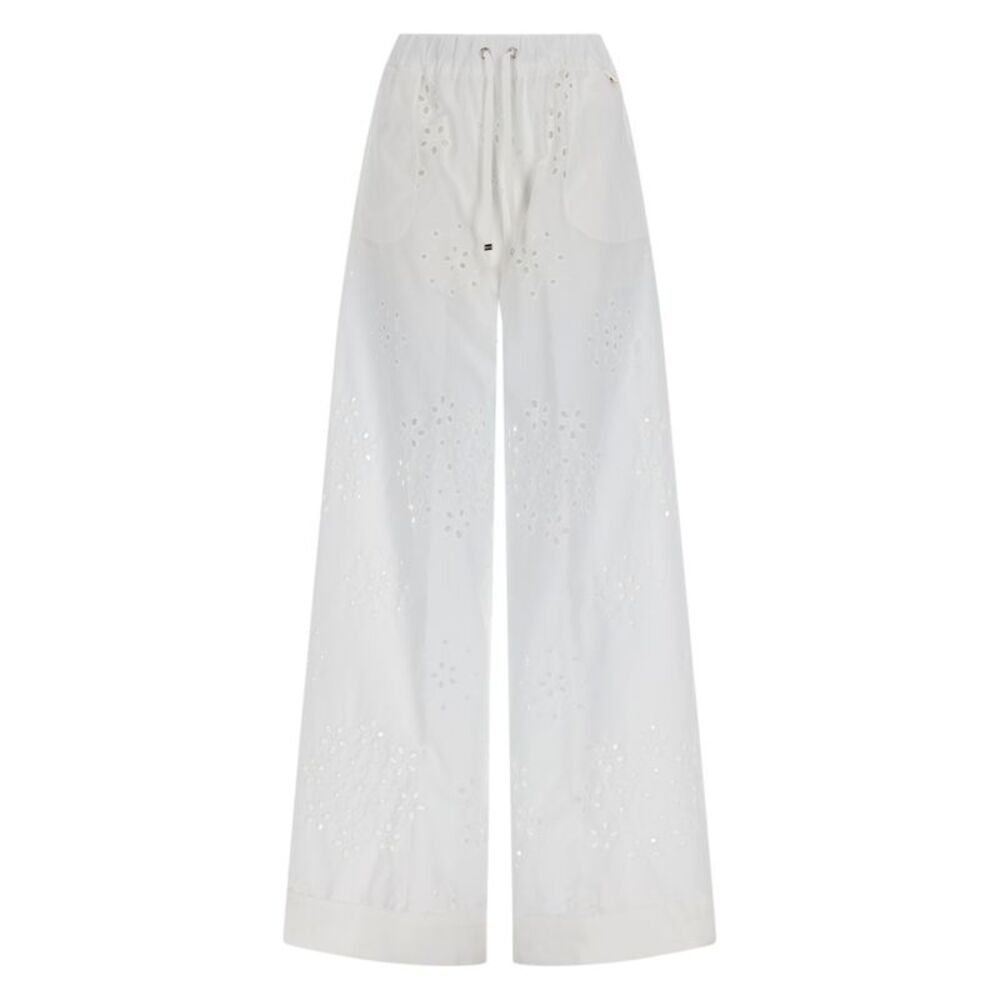 Herno Women Pantalone Traforato Con Ricamo Sangallo